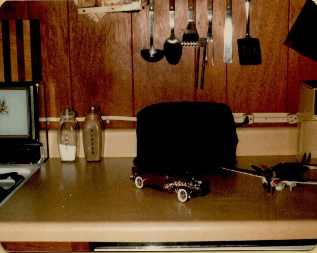 Toys on Kitchen Counter 1980