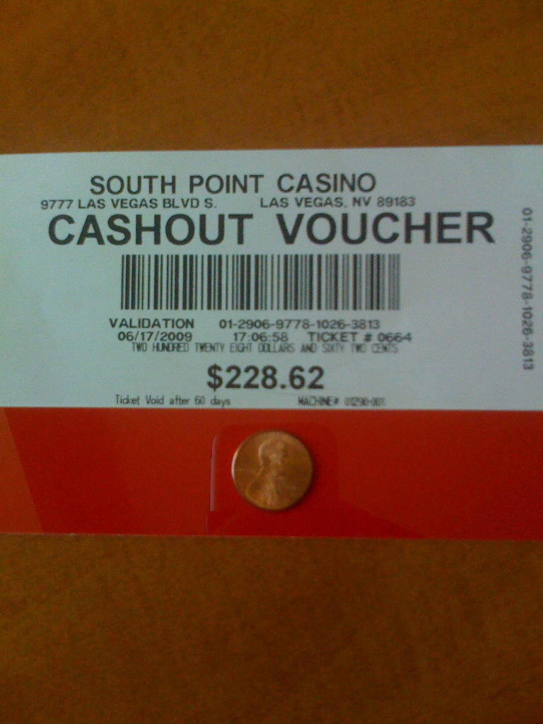 Las Vegas @ The South Point Casino - Karen's big win