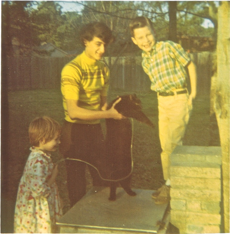 Jean & Ken Brandau, Steve Baxter & Cinder Cat Feb 1970