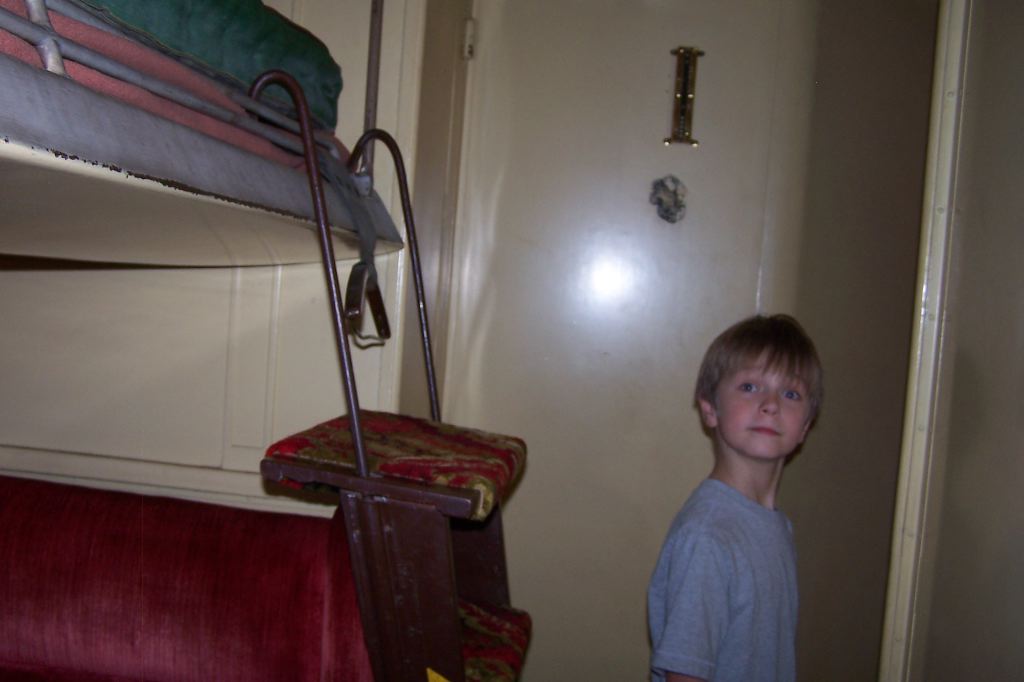 Checking out the Pullman bunks.