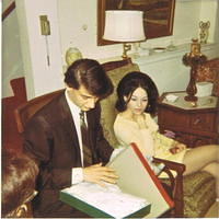 Steve Baxter & Joy Leonardo (Baxter) Christmas 1969