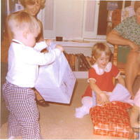 Jeffrey Allen & Lynne Schrom w/ Betsy Banks Christmas 1969