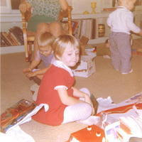 Jeffrey Allen Schrom Jeffrey Musa & Betsy Banks Christmas 1969